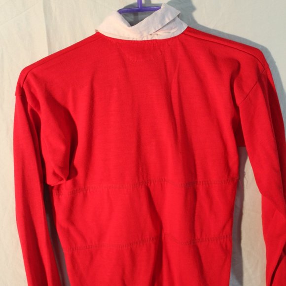 Red and White Polo Shirt (No Labels) - Picture 2 of 2